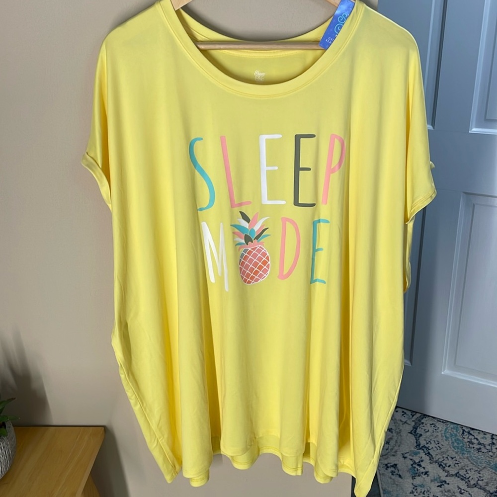 Sleep Chic sleep mode yellow pajama top